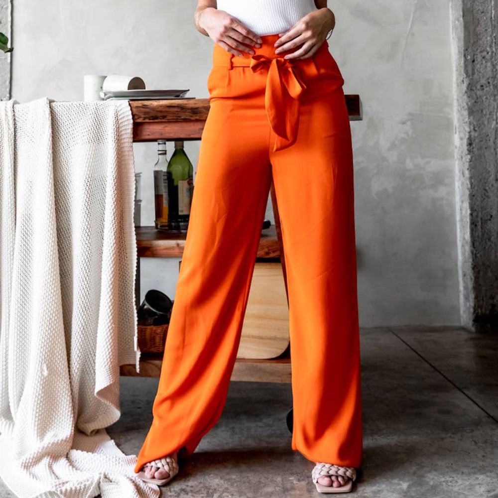 🆕 Orange East Hampton Belted Pants
